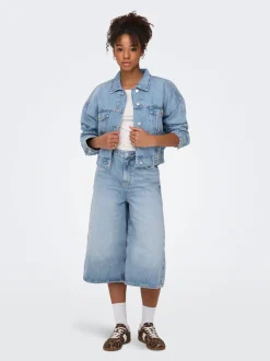 ONLHOPE Høy midje Cropped Fit Lang Jeans