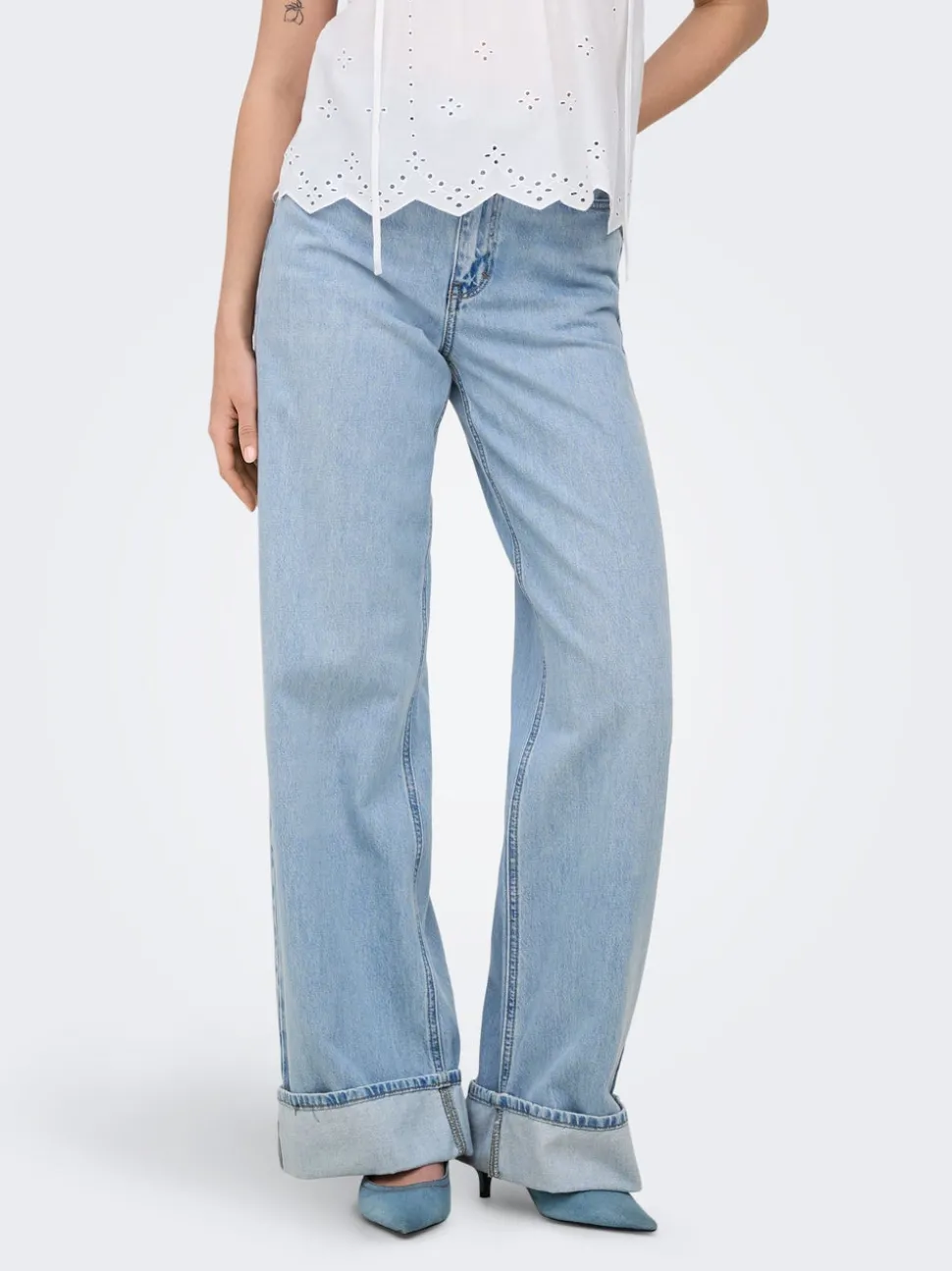ONLHOPE Høy midje Wide Leg Fit Jeans