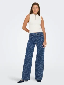 ONLHOPE Høy midje Wide Leg Fit Ankellengde Jeans