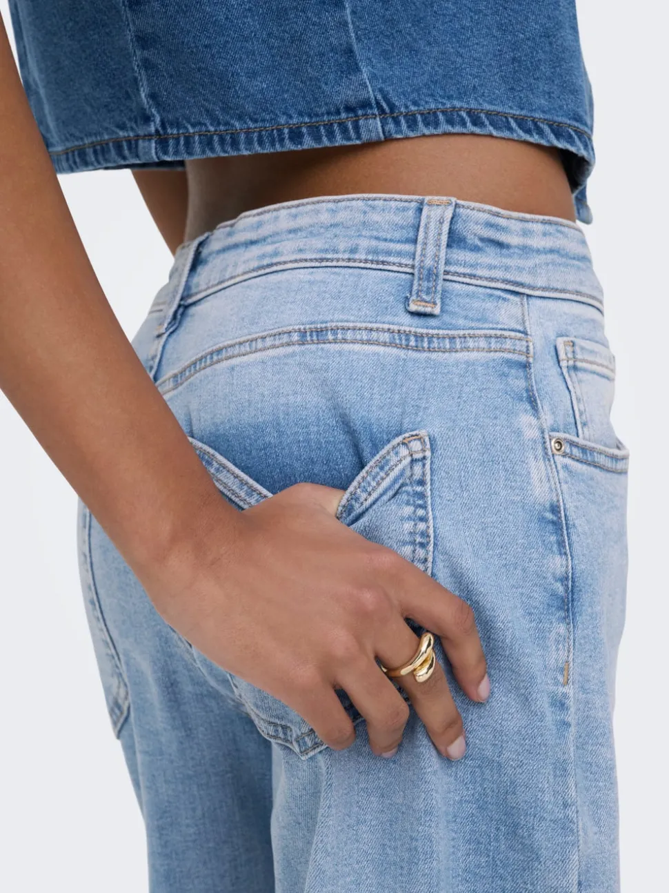 ONLHOPE Høy midje Wide Leg Fit Jeans