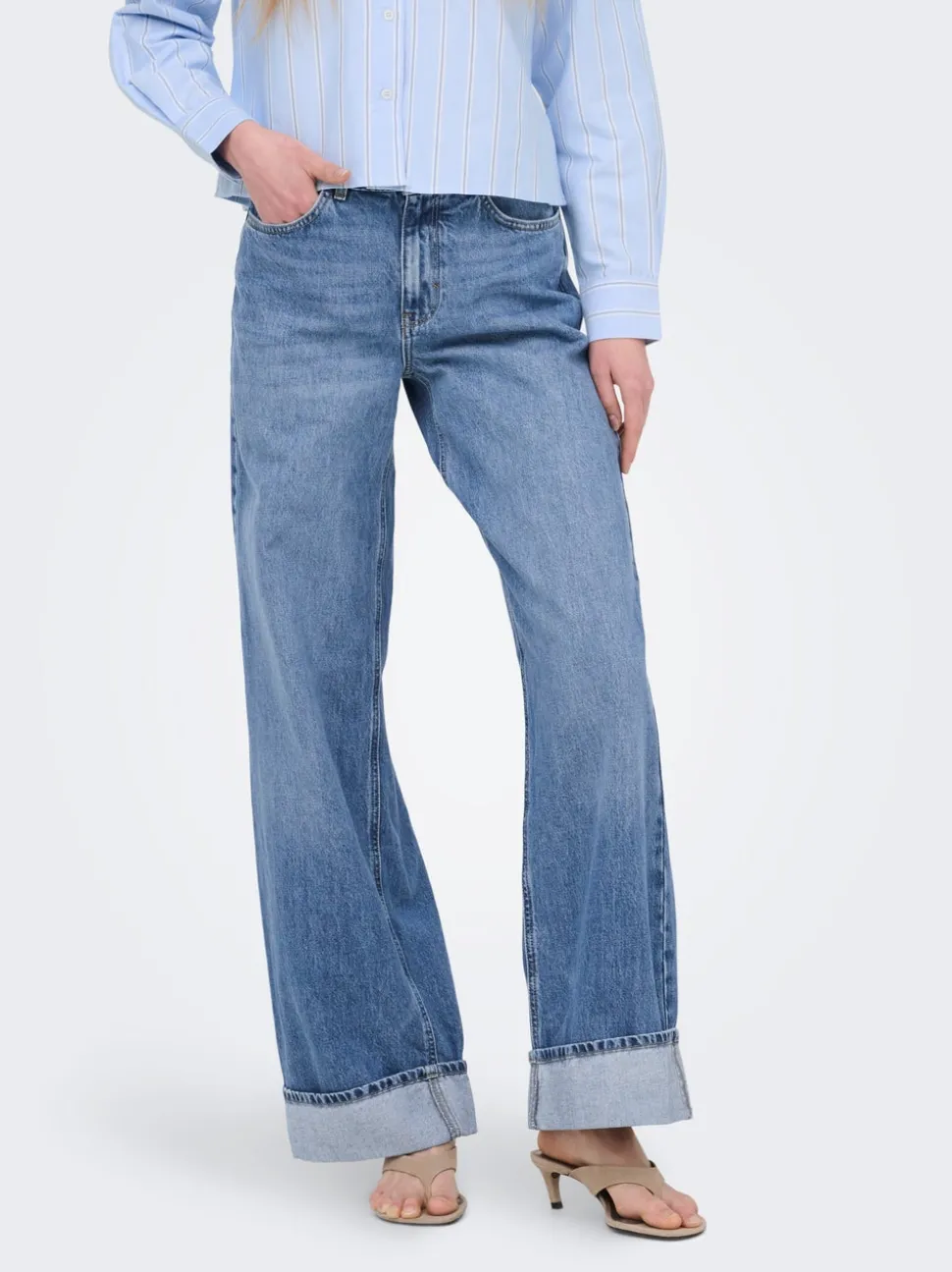 ONLHOPE Høy midje Wide Leg Fit Jeans