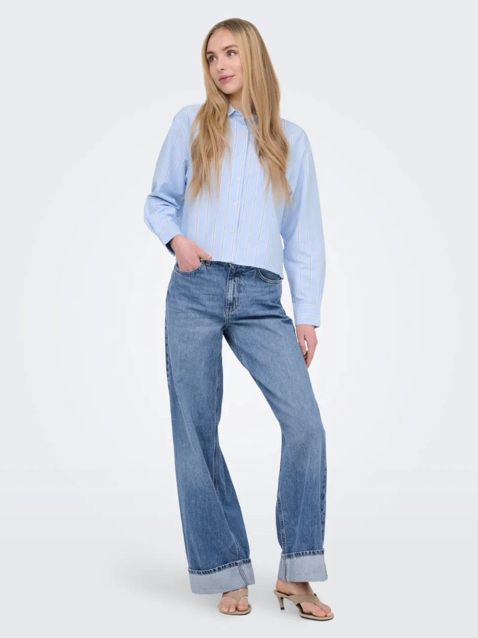 ONLHOPE Høy midje Wide Leg Fit Jeans