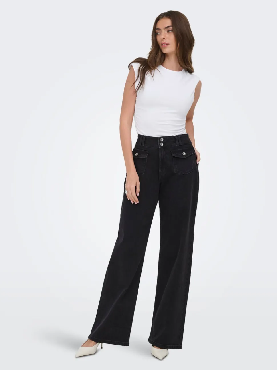 ONLHOPE Høy midje Wide Leg Fit Jeans