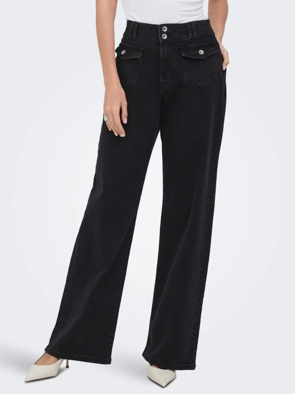 ONLHOPE Høy midje Wide Leg Fit Jeans