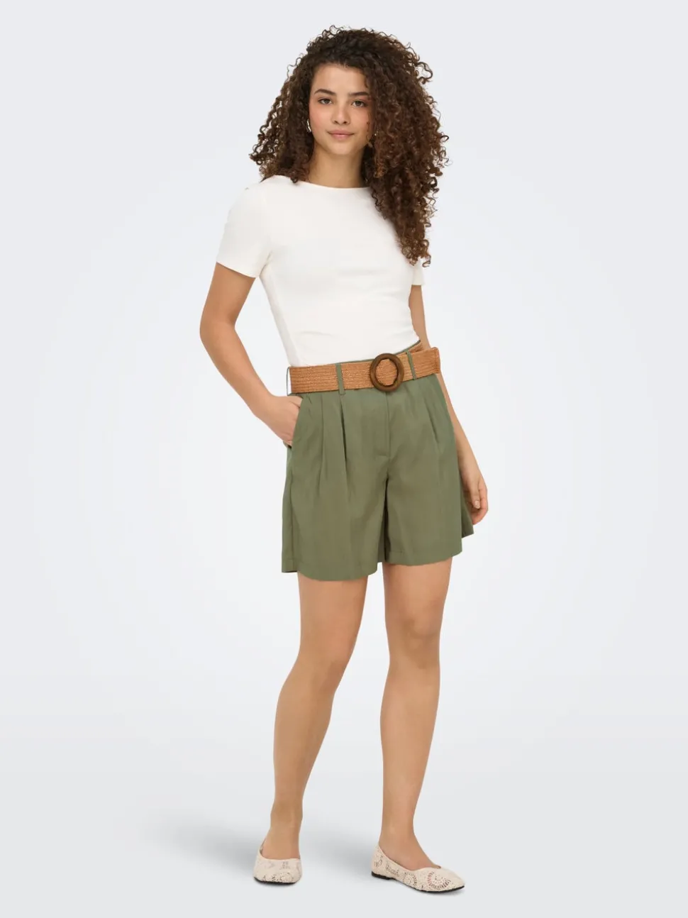 ONLIBIZA Høy midje Regular Fit Bermudashorts