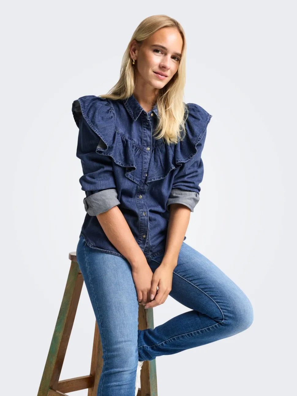 ONLINDIGO Denimskjorte