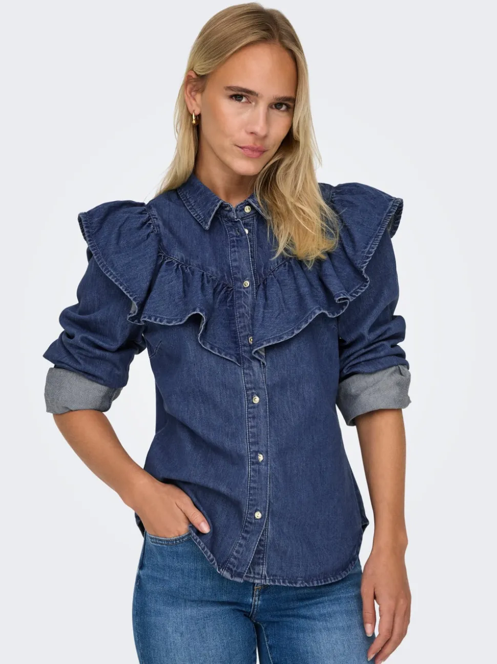 ONLINDIGO Denimskjorte