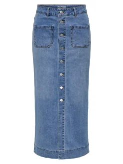 ONLIRINA Denim Denimskjørt Langt skjørt