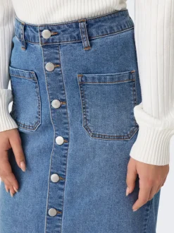 ONLIRINA Denim Denimskjørt Langt skjørt