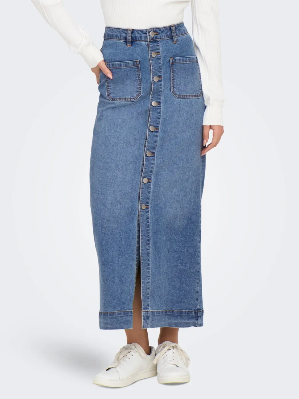 ONLIRINA Denim Denimskjørt Langt skjørt
