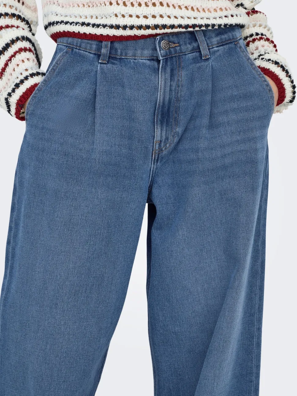 ONLIVY Middels høy midje Wide Leg Fit Jeans