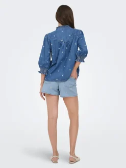 ONLJOSEPHINE Høy midje Loose fit Denimshorts