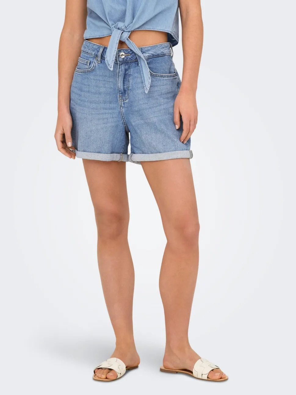 ONLJOSEPHINE Høy midje Regular Fit Denimshorts