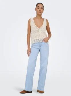 ONLJUDY-O Lav midje Straight Fit Jeans