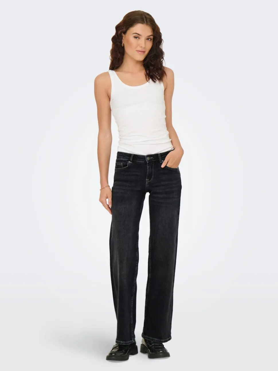ONLJUDY-O Lav midje Straight Fit Jeans