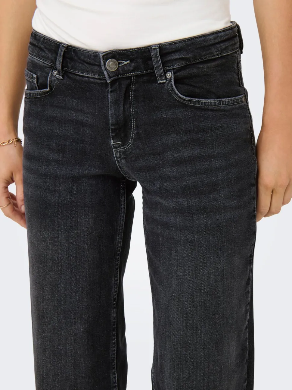 ONLJUDY-O Lav midje Straight Fit Jeans