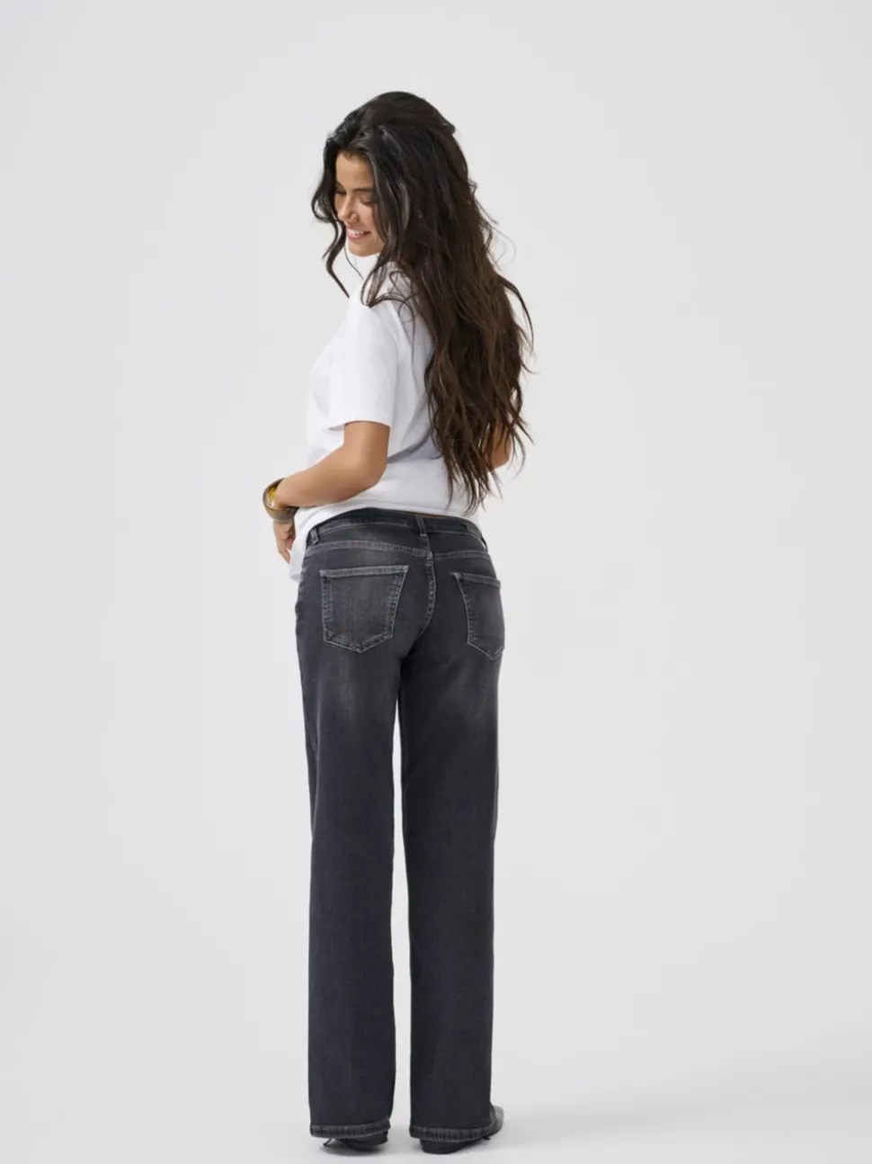 ONLJUDY-O Lav midje Straight Fit Jeans
