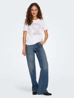 ONLJUICY Høy midje Wide Leg Fit Jeans