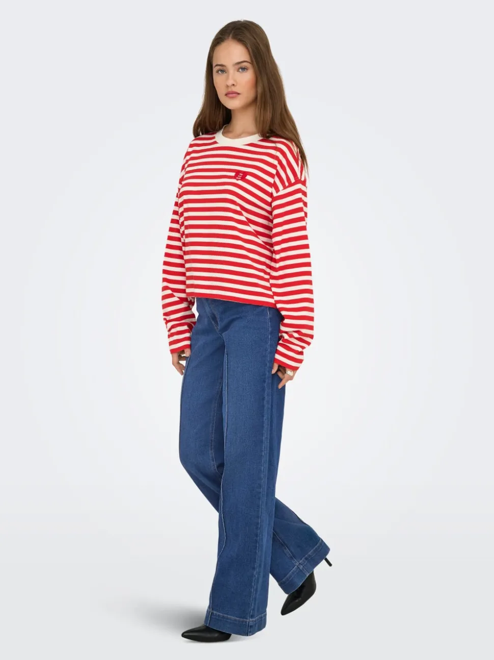 ONLJUICY Høy midje Wide Leg Fit Jeans