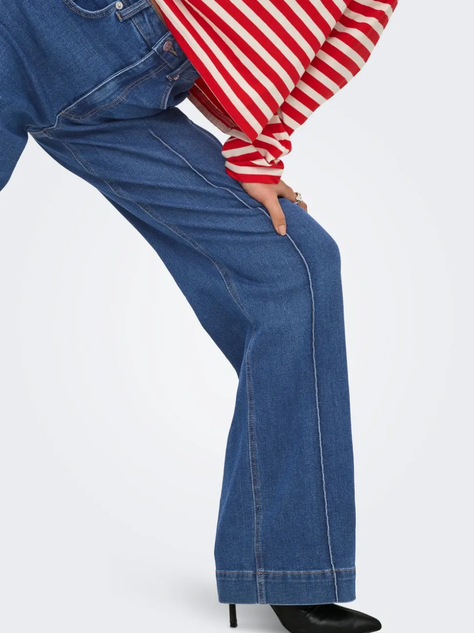 ONLJUICY Høy midje Wide Leg Fit Jeans