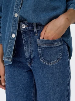 ONLJUICY Høy midje Wide Leg Fit Jeans