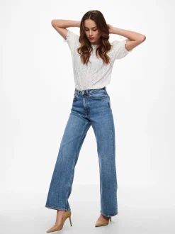 ONLJUICY Høy midje Wide Leg Fit Jeans
