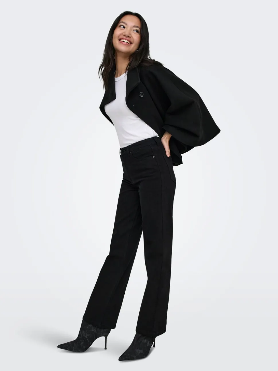 ONLJUICY Høy midje Wide Leg Fit Jeans