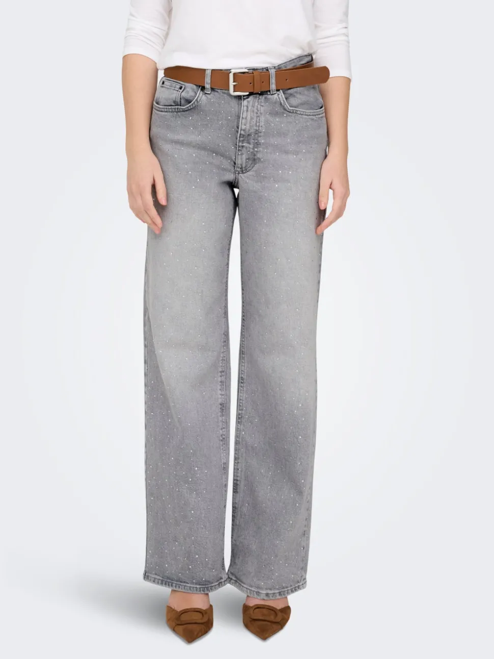 ONLJUICY Høy midje Wide Leg Fit Jeans