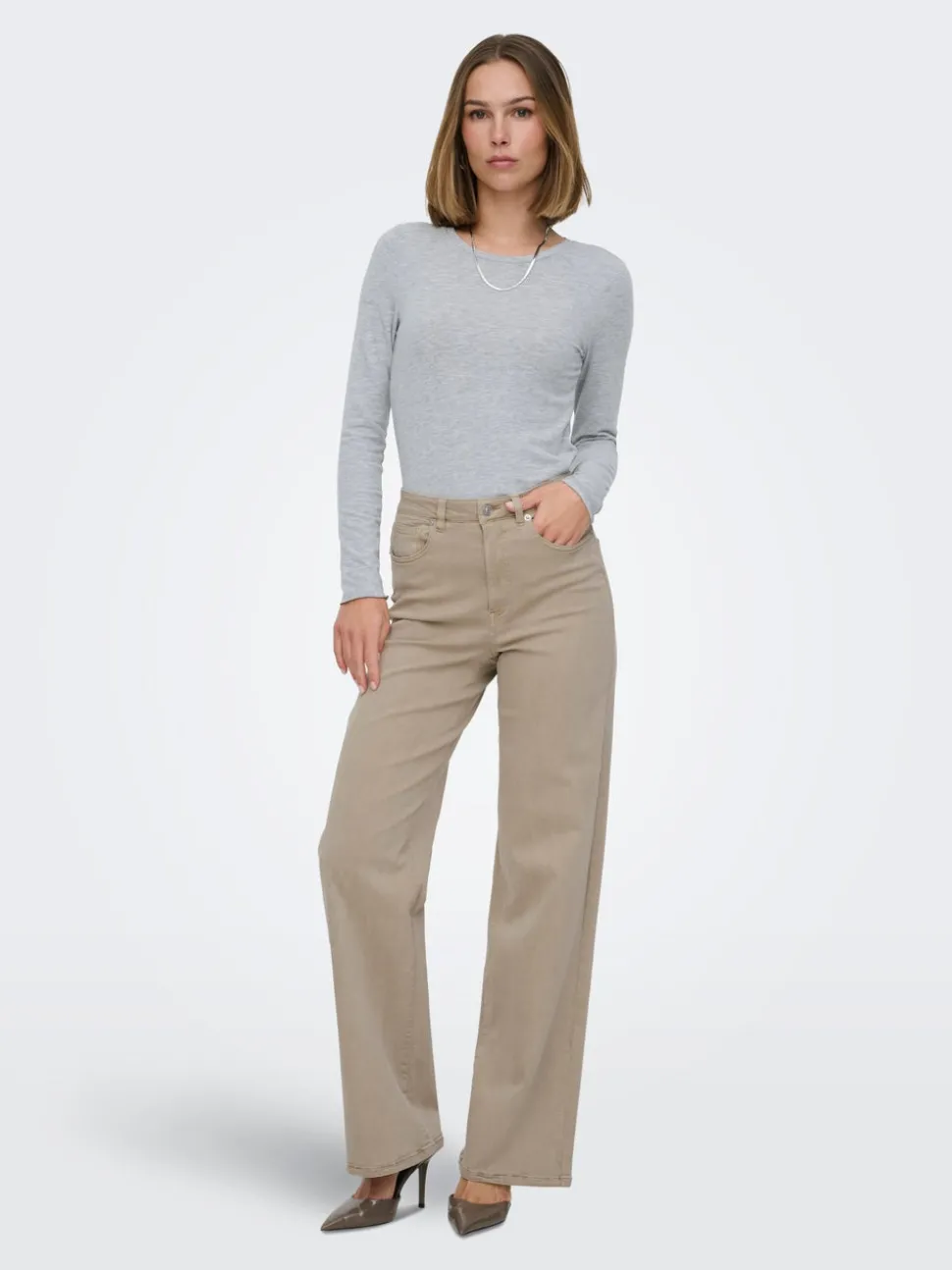 ONLJUICY-MISSOURI Wide Leg Fit Bukser med vide ben