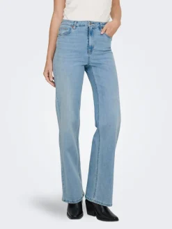 ONLJUICY-WAUW Høy midje Wide Leg Fit Jeans