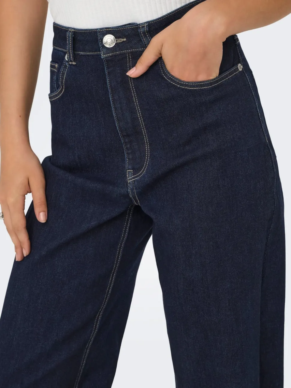 ONLJUICY-WAUW Høy midje Wide Leg Fit Jeans