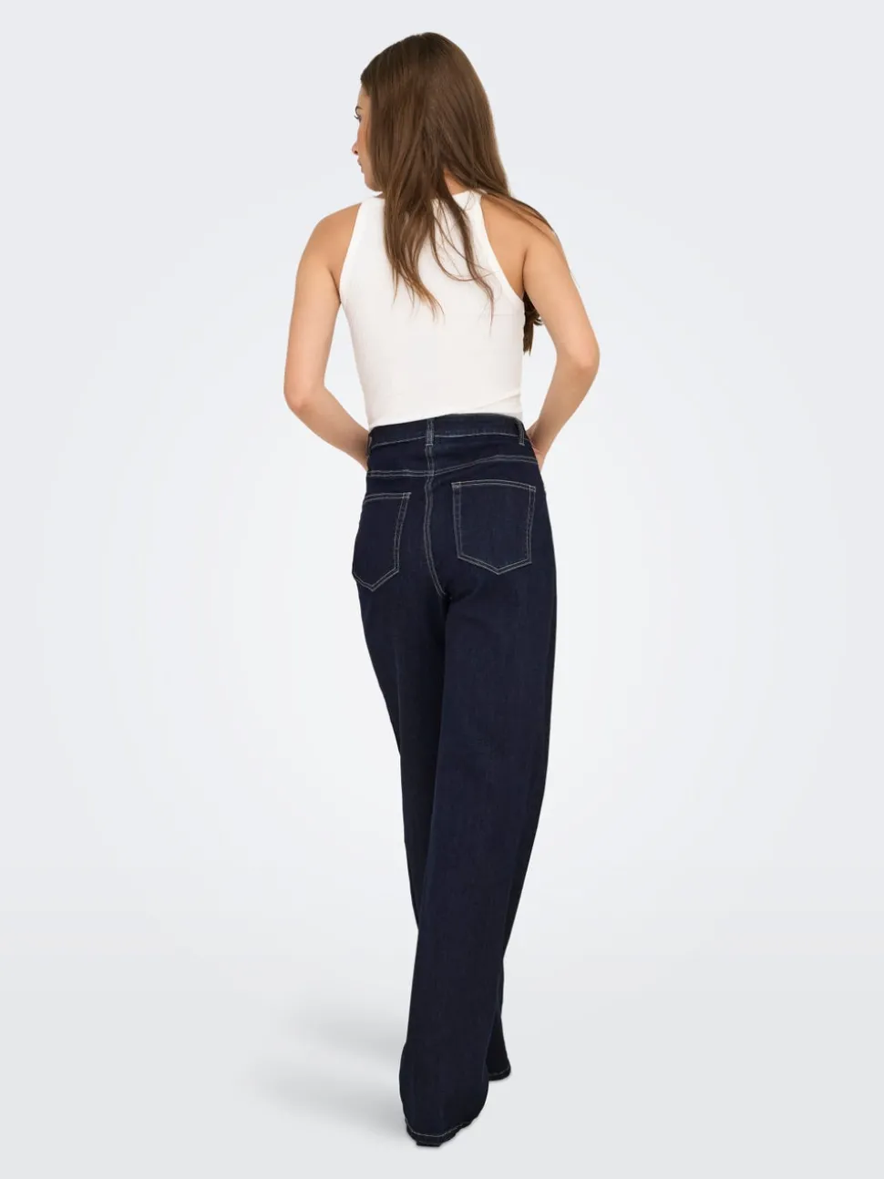 ONLJUICY-WAUW Høy midje Wide Leg Fit Jeans
