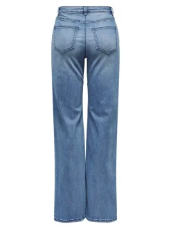 ONLJUICY-WAUW Høy midje Wide Leg Fit Jeans