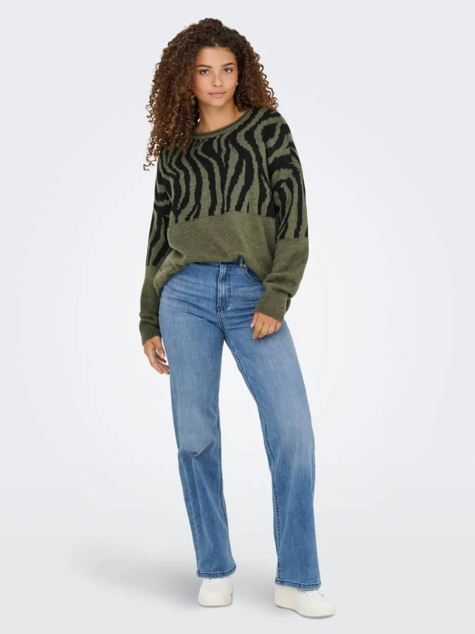 ONLJUICY-WAUW Høy midje Wide Leg Fit Jeans