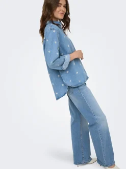 ONLJULLES Lav midje Wide Leg Fit Jeans