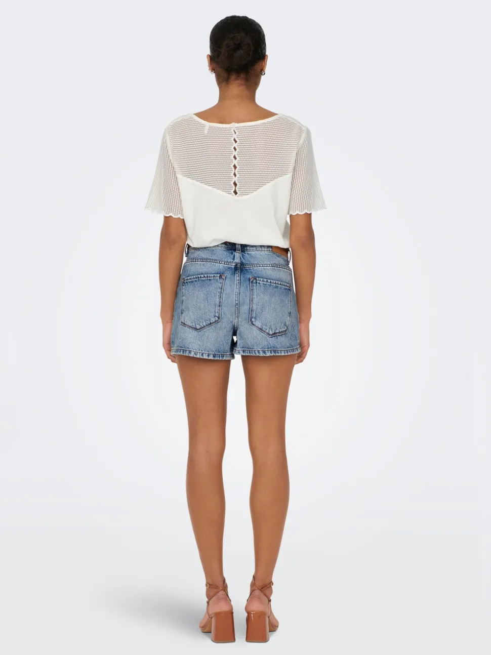 ONLKELLY Høy midje Regular Fit Denimshorts
