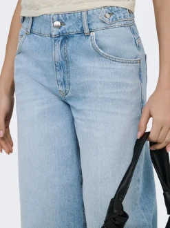 ONLLORAN Middels høy midje Wide Leg Fit Jeans