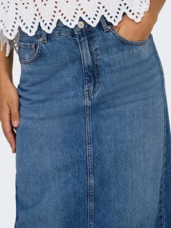 ONLLUMI Denim Denimskjørt Midiskjørt