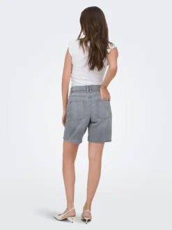 ONLLUMI Middels høy midje Wide Leg Fit Denimshorts