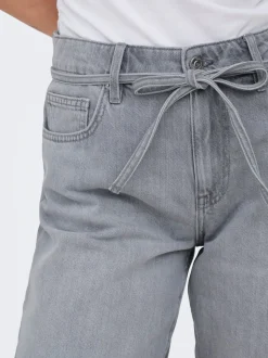 ONLLUMI Middels høy midje Wide Leg Fit Denimshorts