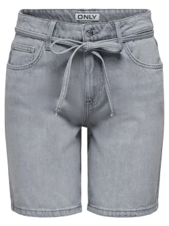 ONLLUMI Middels høy midje Wide Leg Fit Denimshorts