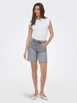 ONLLUMI Middels høy midje Wide Leg Fit Denimshorts