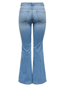 ONLLUSH Middels høy midje Retro Flared Fit Jeans