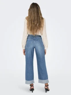 ONLMADDIE Høy midje Wide Leg Fit Jeans