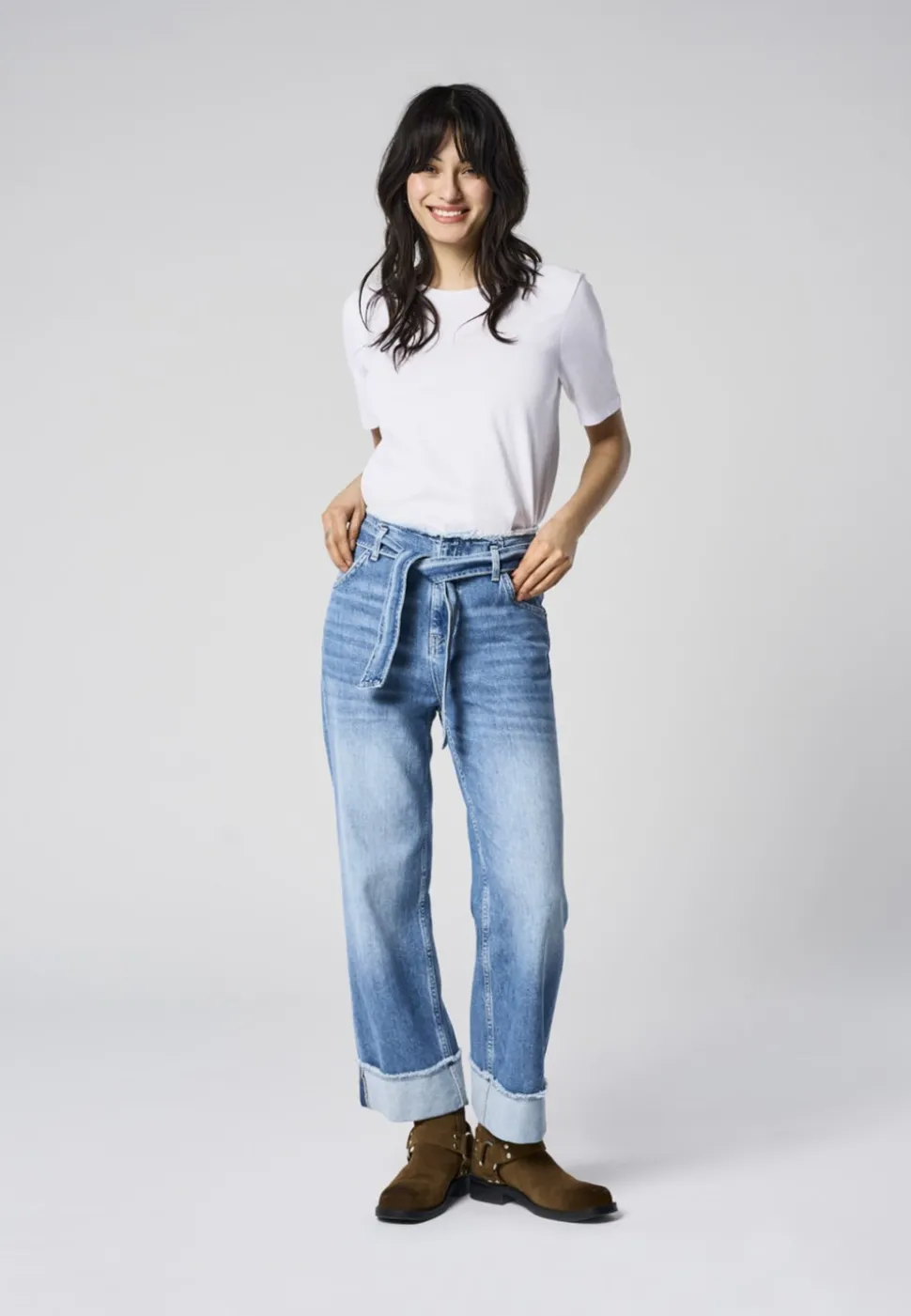 ONLMADDIE Høy midje Wide Leg Fit Jeans