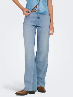 ONLMADDIE-O Høy midje Wide Leg Fit Jeans