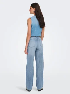ONLMADDIE-O Høy midje Wide Leg Fit Jeans