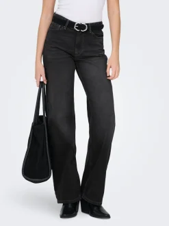 ONLMADDIE-O Høy midje Wide Leg Fit Jeans