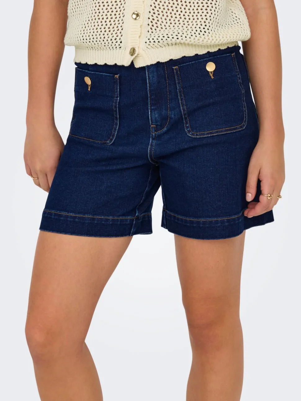 ONLMADELINE Høy midje Regular Fit Denimshorts