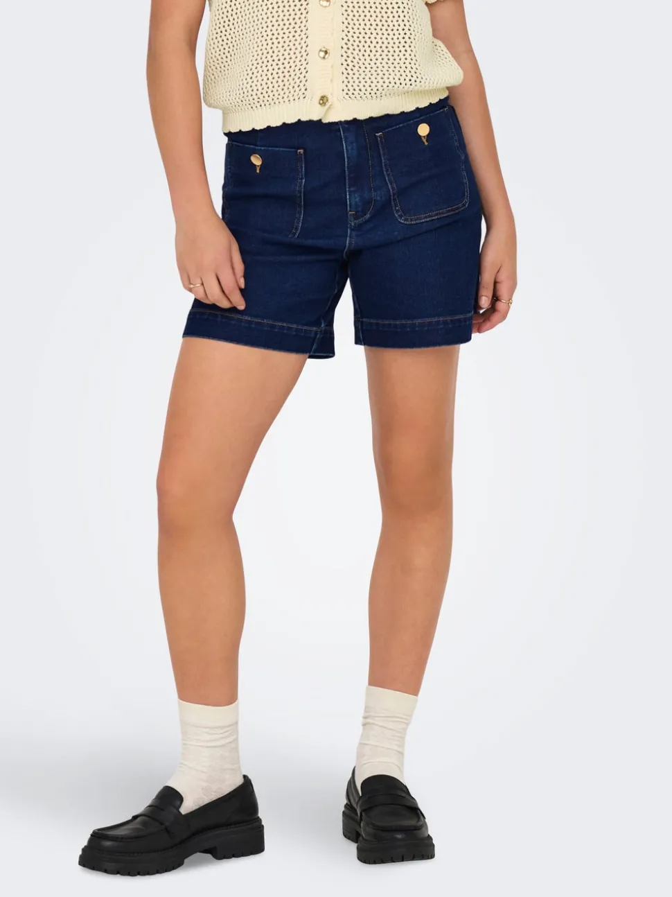 ONLMADELINE Høy midje Regular Fit Denimshorts